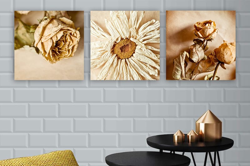 Canvasbilde VP Italy 3-pk Flerfarget - 33x03 cm - Innredning - Bilder & kunst - Lerretsbilder