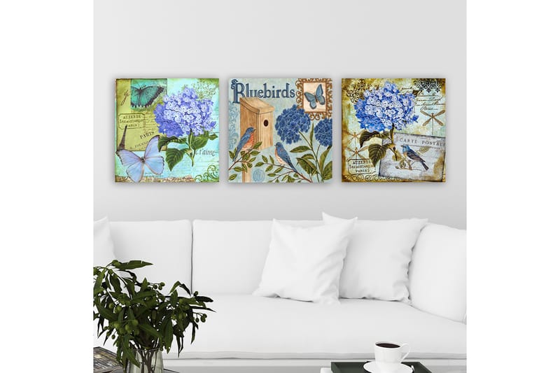 Canvasbilde VP Italy 3-pk Flerfarget - 33x03 cm - Innredning - Bilder & kunst - Lerretsbilder