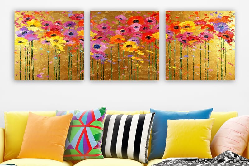 Canvasbilde VP Italy 3-pk Flerfarget - 33x03 cm - Innredning - Bilder & kunst - Lerretsbilder