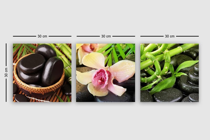 Canvasbilde VP Italy 3-pk Flerfarget - 33x03 cm - Innredning - Bilder & kunst - Lerretsbilder