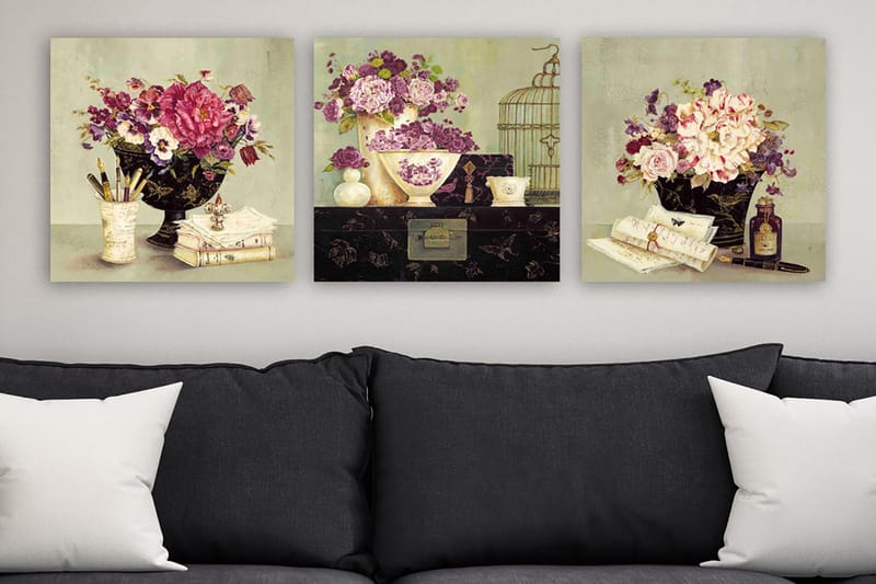 Canvasbilde VP Italy 3-pk Flerfarget - 33x03 cm - Innredning - Bilder & kunst - Lerretsbilder