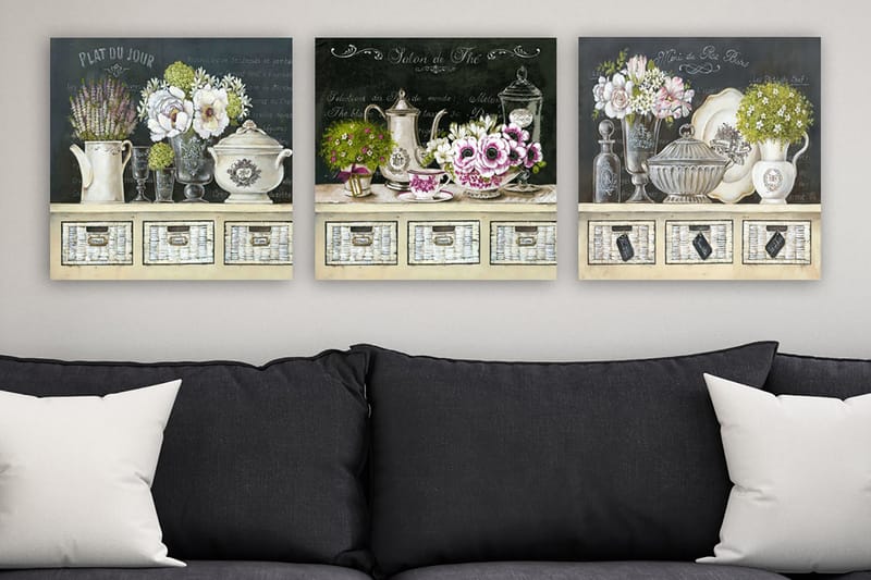 Canvasbilde VP Italy 3-pk Flerfarget - 33x03 cm - Innredning - Bilder & kunst - Lerretsbilder