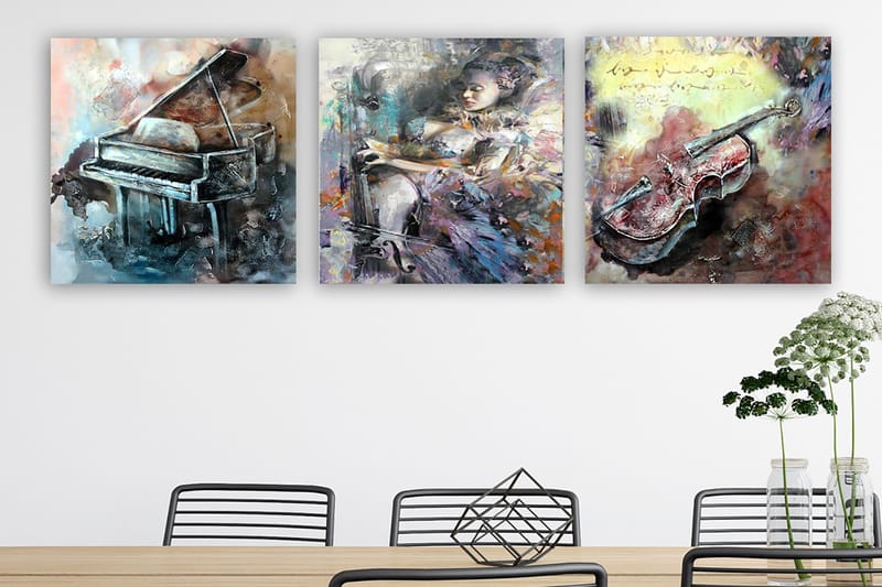 Canvasbilde VP Italy 3-pk Flerfarget - 33x03 cm - Innredning - Bilder & kunst - Lerretsbilder