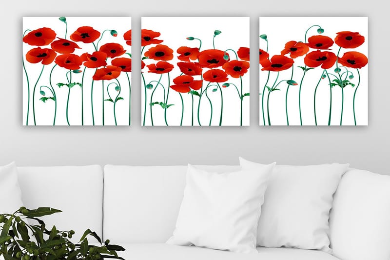 Canvasbilde VP Italy 3-pk Flerfarget - 33x03 cm - Innredning - Bilder & kunst - Lerretsbilder