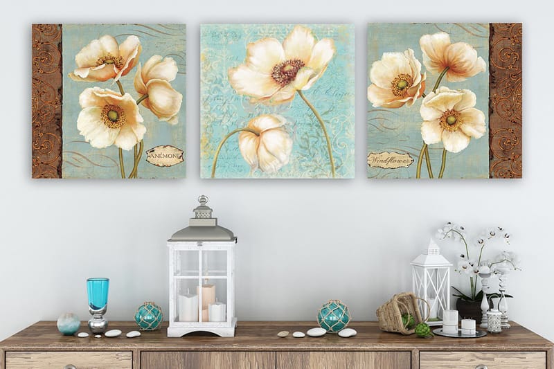 Canvasbilde VP Italy 3-pk Flerfarget - 33x03 cm - Innredning - Bilder & kunst - Lerretsbilder