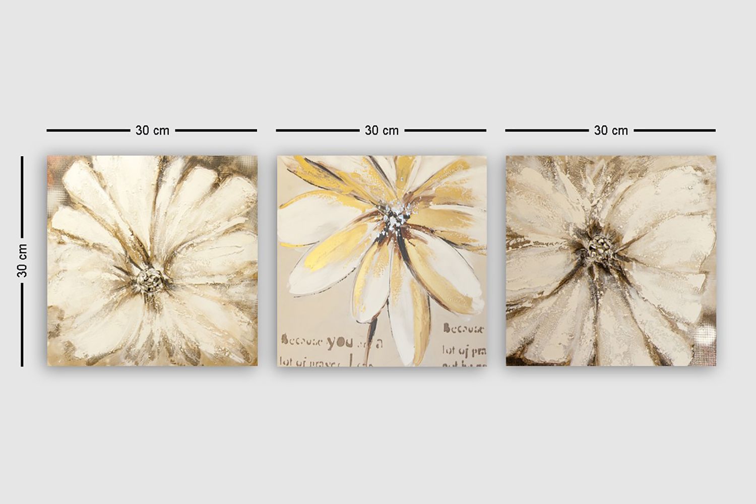 Canvasbilde VP Italy 3-pk Flerfarget - 33x03 cm - Innredning - Bilder & kunst - Lerretsbilder