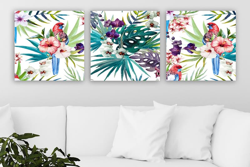 Canvasbilde VP Italy 3-pk Flerfarget - 33x03 cm - Innredning - Bilder & kunst - Lerretsbilder