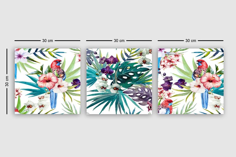 Canvasbilde VP Italy 3-pk Flerfarget - 33x03 cm - Innredning - Bilder & kunst - Lerretsbilder