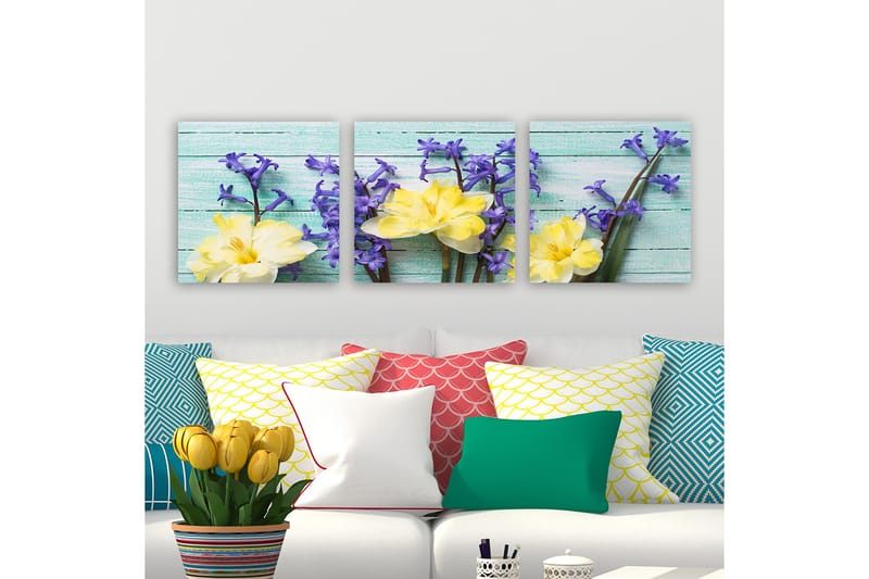 Canvasbilde VP Italy 3-pk Flerfarget - 33x03 cm - Innredning - Bilder & kunst - Lerretsbilder