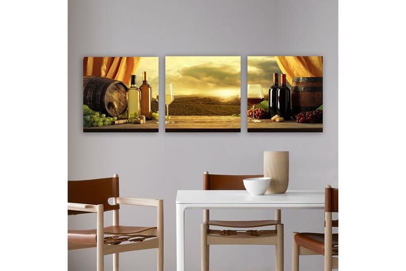 Canvasbilde VP Italy 3-pk Flerfarget - 33x03 cm - Innredning - Bilder & kunst - Lerretsbilder