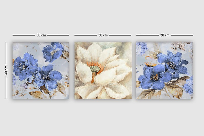 Canvasbilde VP Italy 3-pk Flerfarget - 33x03 cm - Innredning - Bilder & kunst - Lerretsbilder