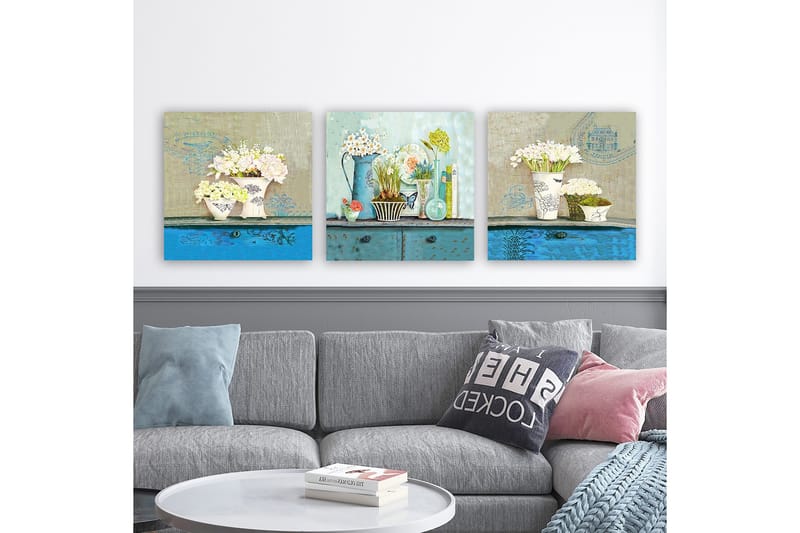 Canvasbilde VP Italy 3-pk Flerfarget - 33x03 cm - Innredning - Bilder & kunst - Lerretsbilder