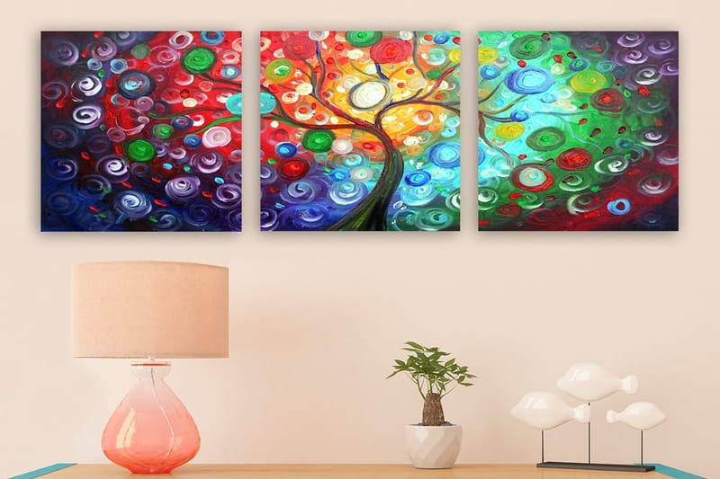 Canvasbilde VP Italy 3-pk Flerfarget - 33x03 cm - Innredning - Bilder & kunst - Lerretsbilder