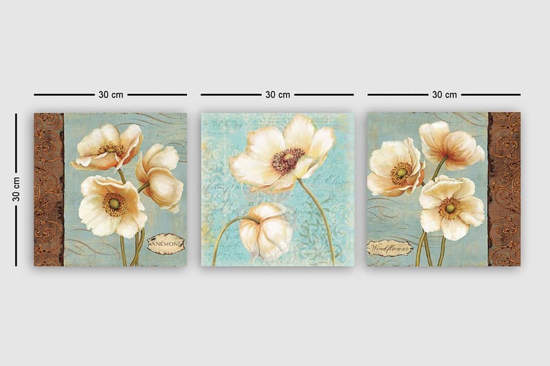 Canvasbilde VP Italy 3-pk Flerfarget - 33x03 cm - Innredning - Bilder & kunst - Lerretsbilder