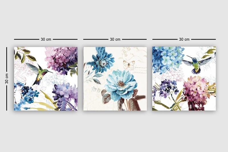 Canvasbilde VP Italy 3-pk Flerfarget - 33x03 cm - Innredning - Bilder & kunst - Lerretsbilder