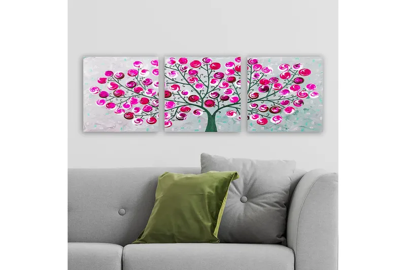 Canvasbilde VP Italy 3-pk Flerfarget - 33x03 cm - Innredning - Bilder & kunst - Lerretsbilder