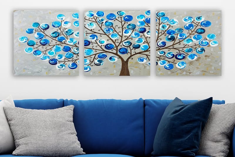 Canvasbilde VP Italy 3-pk Flerfarget - 33x03 cm - Innredning - Bilder & kunst - Lerretsbilder