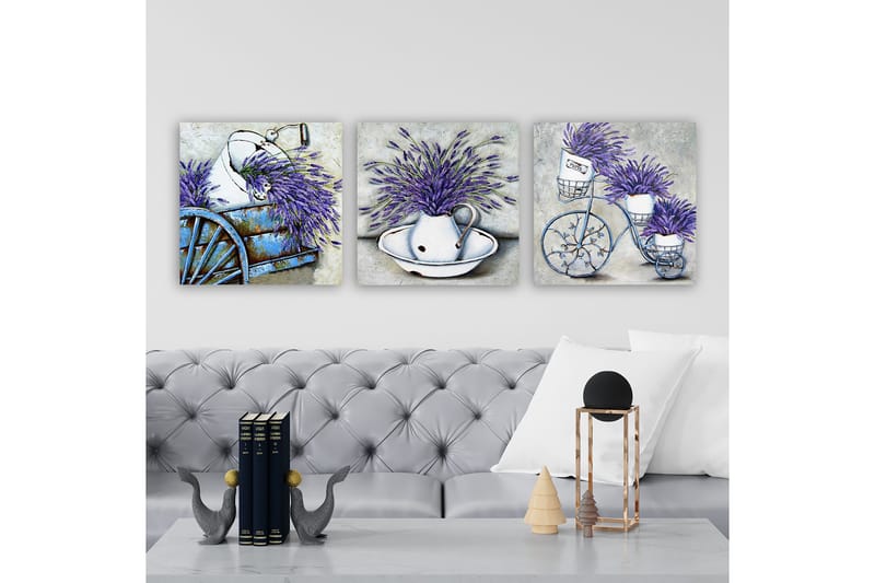 Canvasbilde VP Italy 3-pk Flerfarget - 33x03 cm - Innredning - Bilder & kunst - Lerretsbilder