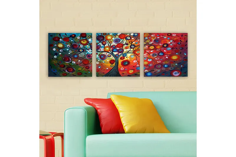 Canvasbilde VP Italy 3-pk Flerfarget - 33x03 cm - Innredning - Bilder & kunst - Lerretsbilder