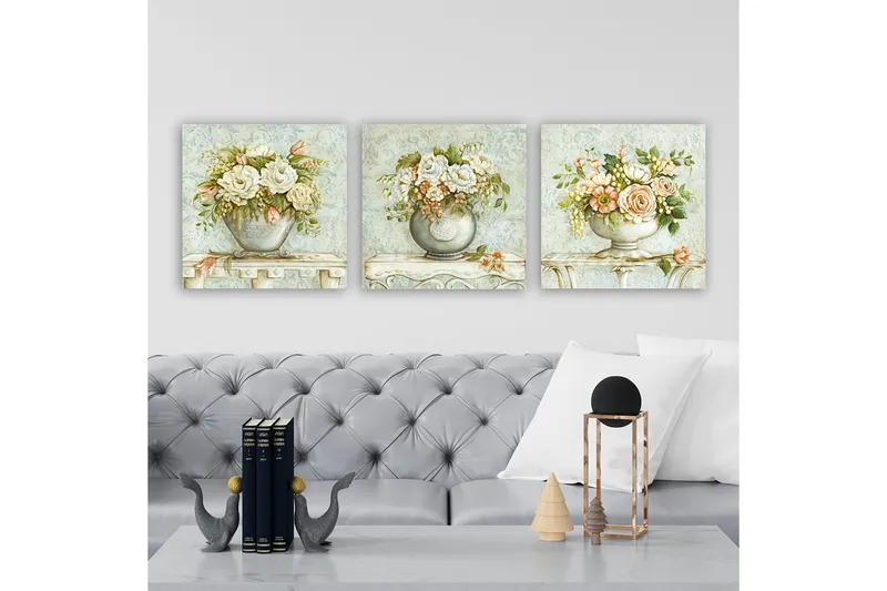 Canvasbilde VP Italy 3-pk Flerfarget - 33x03 cm - Innredning - Bilder & kunst - Lerretsbilder