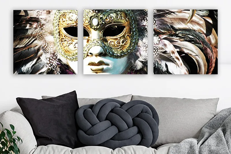 Canvasbilde VP Italy 3-pk Flerfarget - 33x03 cm - Innredning - Bilder & kunst - Lerretsbilder