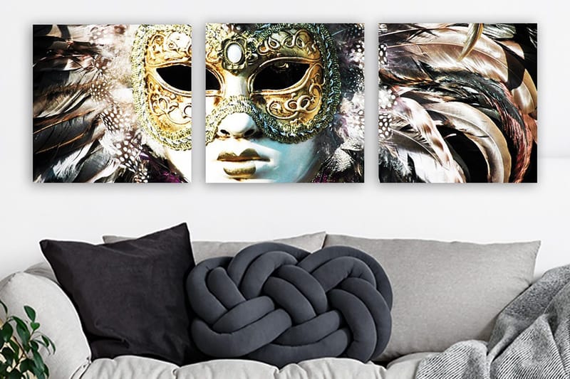 Canvasbilde VP Italy 3-pk Flerfarget - 33x03 cm - Innredning - Bilder & kunst - Lerretsbilder