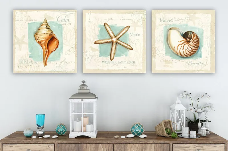 Canvasbilde VP Italy 3-pk Flerfarget, 33x03 cm