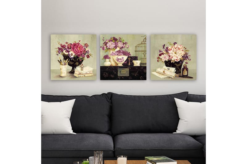 Canvasbilde VP Italy 3-pk Flerfarget - 33x03 cm - Innredning - Bilder & kunst - Lerretsbilder