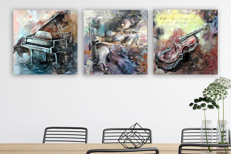 Canvasbilde VP Italy 3-pk Flerfarget, 33x03 cm