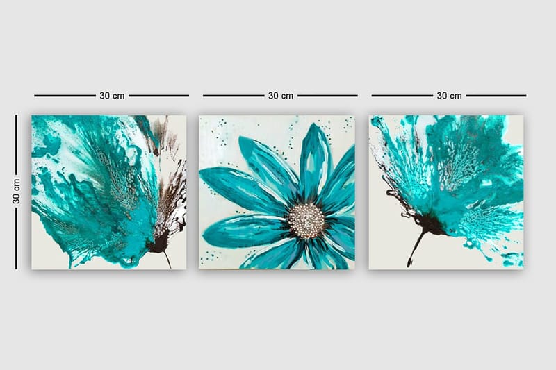 Canvasbilde VP Italy 3-pk Flerfarget - 33x03 cm - Innredning - Bilder & kunst - Lerretsbilder