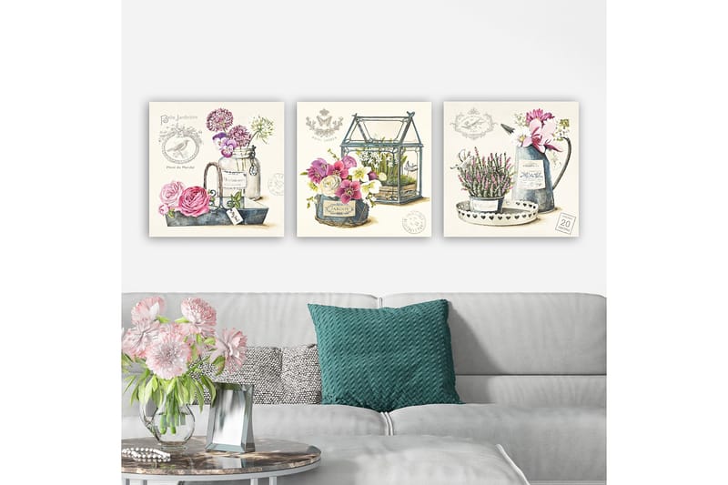 Canvasbilde VP Italy 3-pk Flerfarget - 33x03 cm - Innredning - Bilder & kunst - Lerretsbilder