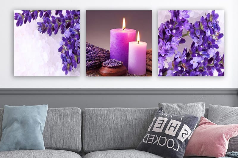 Canvasbilde VP Italy 3-pk Flerfarget - 33x03 cm - Innredning - Bilder & kunst - Lerretsbilder