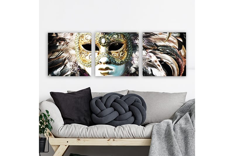 Canvasbilde VP Italy 3-pk Flerfarget - 33x03 cm - Innredning - Bilder & kunst - Lerretsbilder