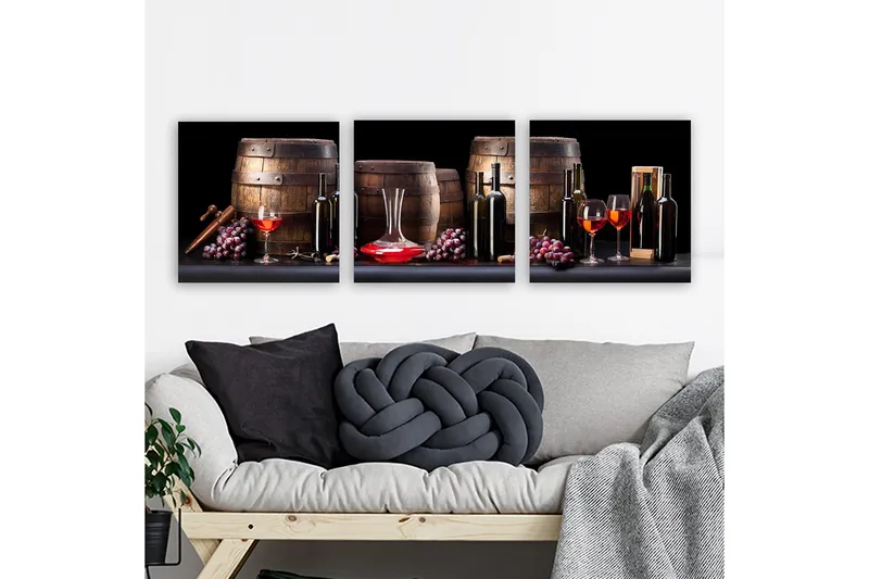 Canvasbilde VP Italy 3-pk Flerfarget - 33x03 cm - Innredning - Bilder & kunst - Lerretsbilder