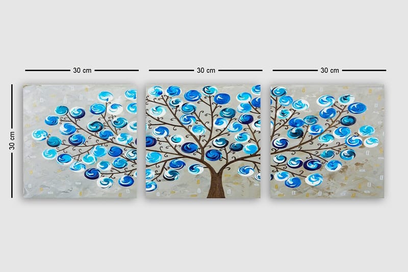 Canvasbilde VP Italy 3-pk Flerfarget - 33x03 cm - Innredning - Bilder & kunst - Lerretsbilder