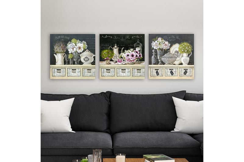 Canvasbilde VP Italy 3-pk Flerfarget - 33x03 cm - Innredning - Bilder & kunst - Lerretsbilder