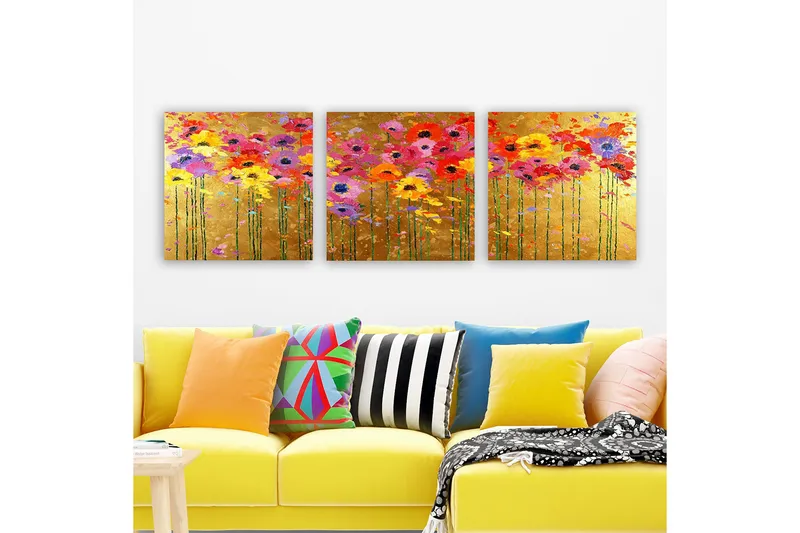 Canvasbilde VP Italy 3-pk Flerfarget - 33x03 cm - Innredning - Bilder & kunst - Lerretsbilder