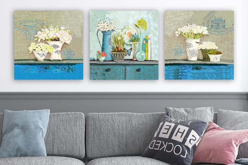 Canvasbilde VP Italy 3-pk Flerfarget - 33x03 cm - Innredning - Bilder & kunst - Lerretsbilder