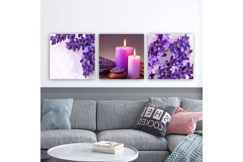 Canvasbilde VP Italy 3-pk Flerfarget - 33x03 cm - Innredning - Bilder & kunst - Lerretsbilder