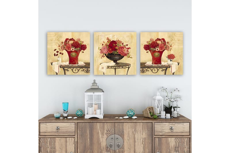 Canvasbilde VP Italy 3-pk Flerfarget - 33x03 cm - Innredning - Bilder & kunst - Lerretsbilder