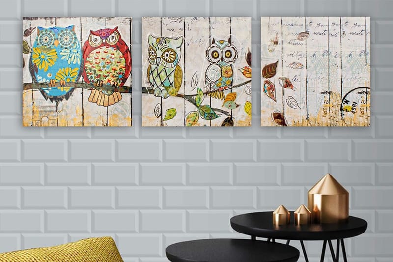 Canvasbilde VP Italy 3-pk Flerfarget, 33x03 cm