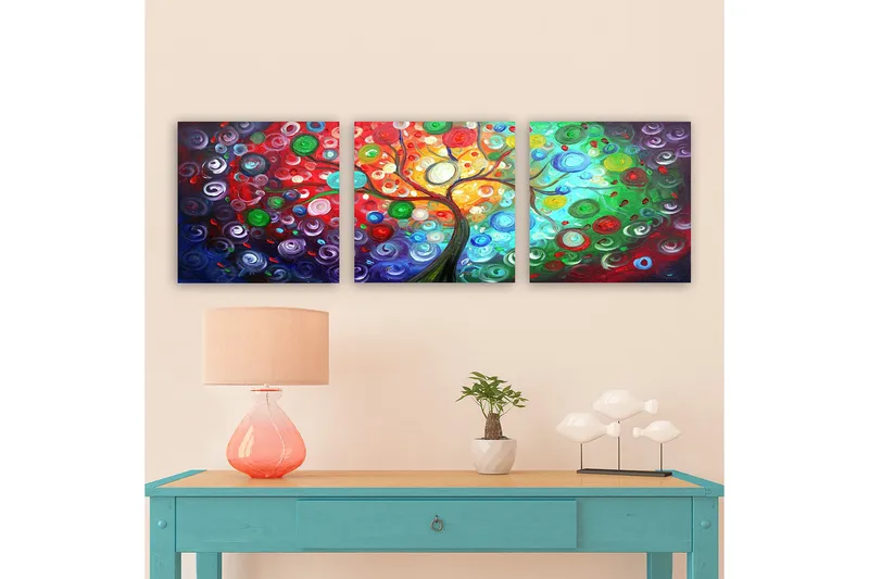 Canvasbilde VP Italy 3-pk Flerfarget - 33x03 cm - Innredning - Bilder & kunst - Lerretsbilder