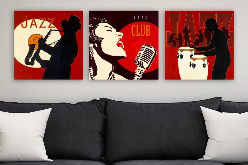 Canvasbilde VP Italy 3-pk Flerfarget, 33x03 cm