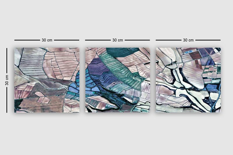 Canvasbilde VP Spain 3-pk Flerfarget - 33x03 cm - Innredning - Bilder & kunst - Lerretsbilder