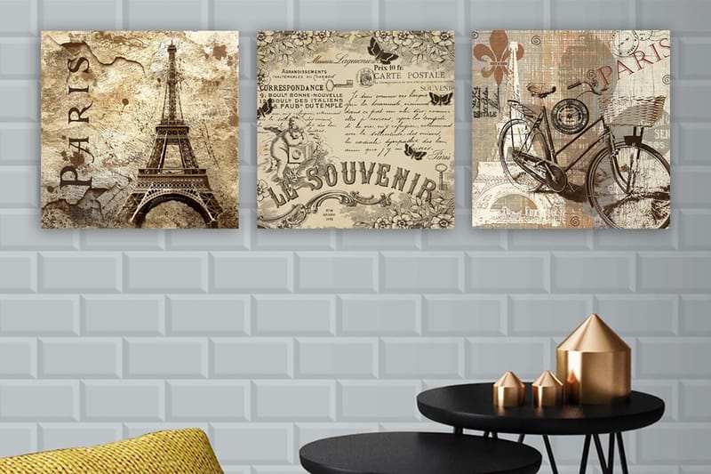 Canvasbilde VP Spain 3-pk Flerfarget - 33x03 cm - Innredning - Bilder & kunst - Lerretsbilder