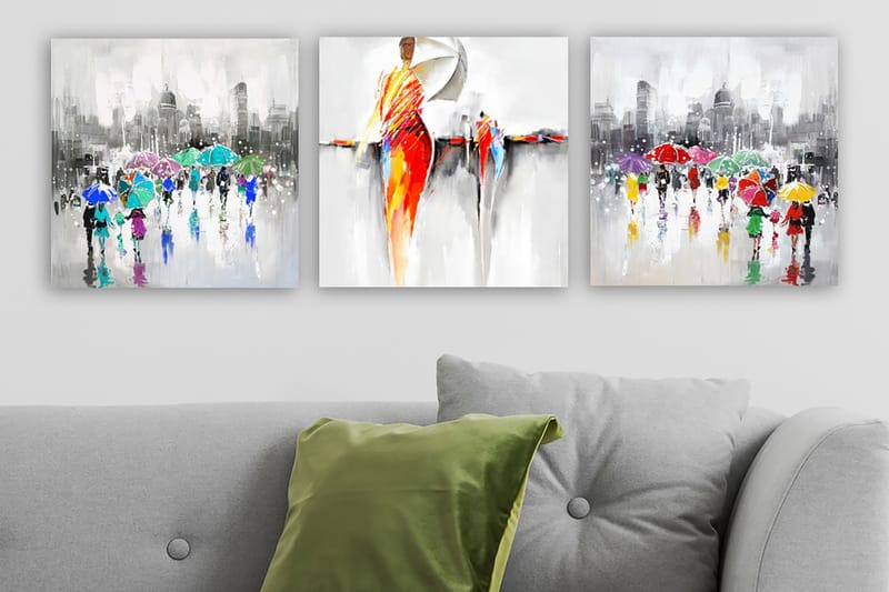 Canvasbilde VP Spain 3-pk Flerfarget - 33x03 cm - Innredning - Bilder & kunst - Lerretsbilder