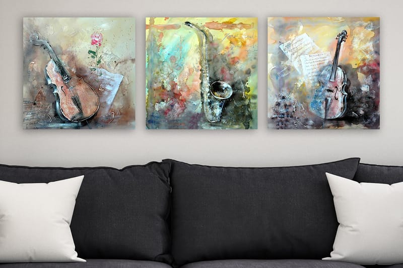 Canvasbilde VP Spain 3-pk Flerfarget - 33x03 cm - Innredning - Bilder & kunst - Lerretsbilder