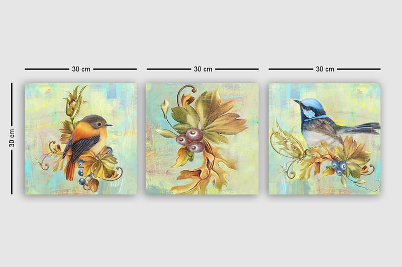 Canvasbilde VP Spain 3-pk Flerfarget - 33x03 cm - Innredning - Bilder & kunst - Lerretsbilder
