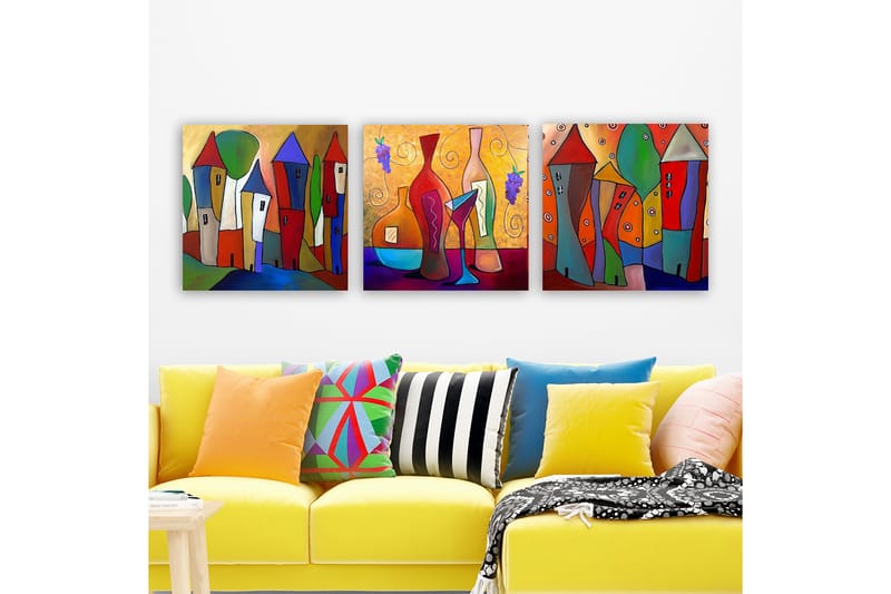 Canvasbilde VP Spain 3-pk Flerfarget - 33x03 cm - Innredning - Bilder & kunst - Lerretsbilder