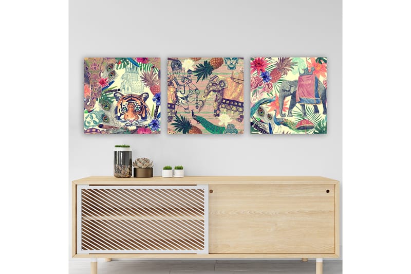 Canvasbilde VP Spain 3-pk Flerfarget - 33x03 cm - Innredning - Bilder & kunst - Lerretsbilder